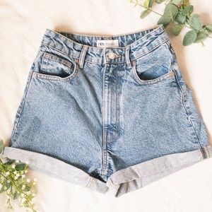 High waisted Jean shorts